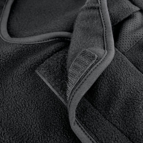 Balaclava Fleece Hook and Loop Closure Black