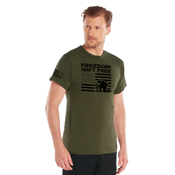 Ultra Force Freedom Isn't Free US Flag Print T-Shirt
