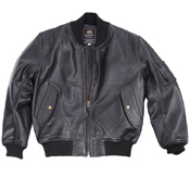 Alpha MA-1 Leather Jacket