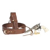Western Justice .38 Cal. Cartridge Loops Gun Belt - Leather