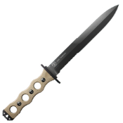 SOCP Fixed Black G10 Knife 