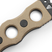 SOCP Fixed Black G10 Knife 