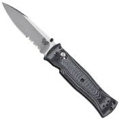 531 Gray & Black Textured G-10 Handle Folding Blade Knife