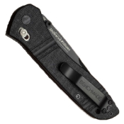 Benchmade 3.90 Inch Black D2 Combo Blade Folding Knife