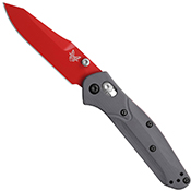 Benchmade Exclusive Osborne Red Folding Knife - Grey