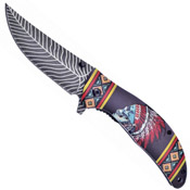 Linerlock A/O Southwest Skull Knife