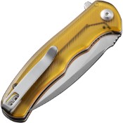 Mini Praxis Flipper Knife - Ultem: A compact yet robust Ultem knife, perfect for on-the-go utility and durability. Shop exclusively at Camouflage.ca for top-quality outdoor tools. 