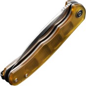 Mini Praxis Flipper Knife - Ultem: A compact yet robust Ultem knife, perfect for on-the-go utility and durability. Shop exclusively at Camouflage.ca for top-quality outdoor tools. 