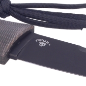 Discover the Tamashii Fixed Knife with a Brown Canvas Micarta Handle, a perfect blend of aesthetics and performance. Find it exclusively at Camouflage.ca. 