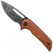 Odium Folding Knife - Cuibourtia Wood Handle