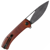Riffle Damascus Flipper Folding Knife