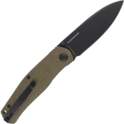 Opt for the Sokoke Flipper Folding Knife with a Green Burlap Micarta Handle for a distinctive touch. Shop now at Camouflage.ca for high-quality outdoor tools. 