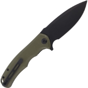 Elevate your style with the Praxis Folding Knife featuring an OD Green G10 Handle and Black Stainless Steel Liner. Find it at BuyCamouflage.com, your trusted source for outdoor tools.