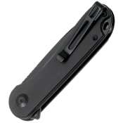 Elementum Flipper Knife Ebony Wood Handle