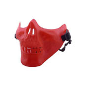 Red Worrior Half Face Mask Without Eyes