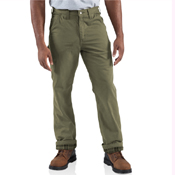 Carhartt Washed Twill Dungaree/Flannel Lined Pant