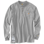 Flame-Resistant Force Loose Fit Midweight Long-Sleeve Pocket Henley T-Shirt