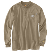 Flame-Resistant Force Loose Fit Midweight Long-Sleeve Pocket Henley T-Shirt