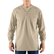 Carhartt Flame Resistant Force Cotton Long-Sleeve Henley