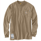 Carhartt Flame Resistant Force Cotton Long-Sleeve Henley