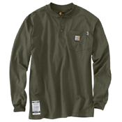 Carhartt Flame Resistant Force Cotton Long-Sleeve Henley