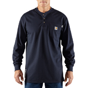 Flame-Resistant Force Loose Fit Midweight Long-Sleeve Pocket Henley T-Shirt