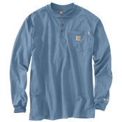Flame-Resistant Force Loose Fit Midweight Long-Sleeve Pocket Henley T-Shirt