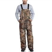 Carhartt Quilt Lined Camo Bib Overalls