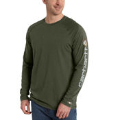 Carhartt Force Cotton Delmont Sleeve Graphic Long-Sleeve T-Shirt