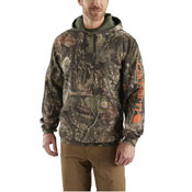 Carhartt Mid Weight Camo Sleeve Logo Hooded Sweatshirt