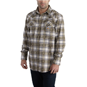 Carhartt Flame Resistant Snap-Front Plaid Shirt
