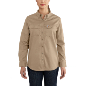 Flame-Resistant Women Rugged Flex Twill Shirt 