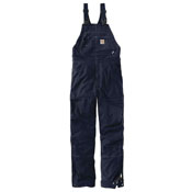 Flame Resistant Loose Fit Quick Duck Lined Bib Overalls