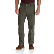 Rugged Flex Relaxed Fit Canvas Double-Front Utility Work Pant 