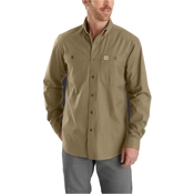 Rugged Flex Relaxed Fit Midweight Canvas Long-Sleeve Shirt