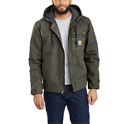 Carhartt Relaxed Fit Washed Duck Sherpa-Lined Utility Jacket - Carhartt Brown