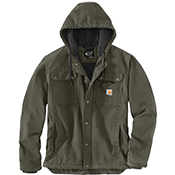 Carhartt Relaxed Fit Washed Duck Sherpa-Lined Utility Jacket - Carhartt Brown