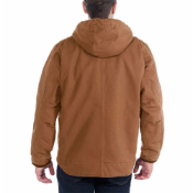 Carhartt Relaxed Fit Washed Duck Sherpa-Lined Utility Jacket - Carhartt Brown