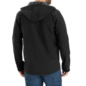 Men's Rain Defender Relaxed Fit Softshell Hooded Jacket 