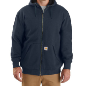 Rain Defender Loose Fit Midweight Thermal Lined Full-Zip Hooded Sweatshirt