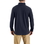 Force Relaxed Fit Midweight Long-Sleeve Quarter-Zip Mock-Neck T-Shirt