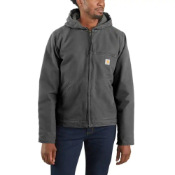 Carhartt Mens OJ392 Washed Duck Sherpa Lined Hooded Jacket