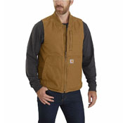 Carhartt Loose Fit Washed Duck Insulated Rib Collar Vest
