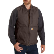 Carhartt Loose Fit Washed Duck Insulated Rib Collar Vest