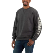 Loose Fit Midweight Crewneck Sleeve Grapich Sweatshirt