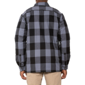 Relaxed Fit Heavywight Flannel Sherpa-Lined Shirt Jacket