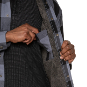 Relaxed Fit Heavywight Flannel Sherpa-Lined Shirt Jacket