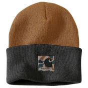 Men's Knitt Camo Patch Beanie