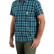 Carhartt Rugged Flex Relaxed Fit Lightweight Short-Sleeve Plaid Shirt