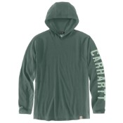 Force Relaxed Fit Midweight Long-Sleeve Graphic Hooded T-Shirt